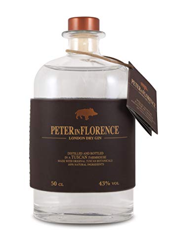 Peter in Florence London Dry Gin, klassischer Gin mit blumigen Düften: Iris und Wacholder, destilliert in Florenz - 500 ml von Caffè Corsini