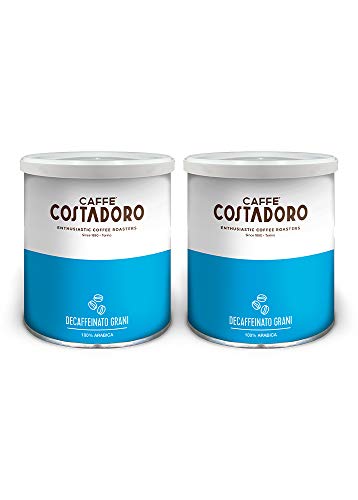 CAFFE' COSTADORO - Entkoffeinierte Kaffeebohnen - 2 Dosen, 0,5 kg von CAFFE' COSTADORO