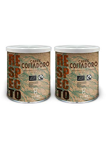 CAFFE' COSTADORO Respecto Arabica Filter Kaffee 2 Dosen, 500 g von CAFFE' COSTADORO