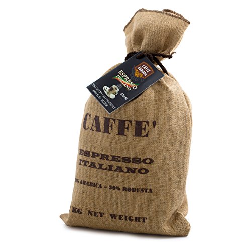 Weihnachtsgeschenkkorb - Geschenkkörbe & Feinkostgeschenke - Kaffeebohnen Espresso Italiano in Jute Tasche 1 kg Weihnachtsgeschenkkorb - Geschenkkörbe & Feinkostgeschenke - Kaffeebohnen Espresso Italiano in Jute Tasche 1 kg von Caffè Europa