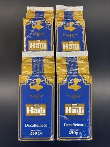 Caffè Haiti Roma Entkoffeinierter gemahlener Kaffee Vakuum verpackt 4 x 250 g Caffè Haiti Roma Entkoffeinierter gemahlener Kaffee Vakuum verpackt 4 x 250 g von Caffè Haiti Roma