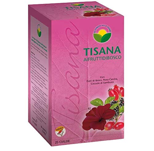 INFUNDIERT MOLINARI AI FRUTTI - HIBISKUSBLÜTEN, HAGEBUTTEN, HOLUNDERBEEREN - Box 25 PADS ESE44 2.6g von Caffe Molinari