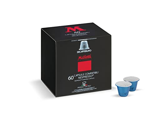 Musetti Kaffee, 60 Nespresso® kompatible Kaffeekapseln, entkoffeinierte Mischung, süßes und zartes Aroma von Caffè Musetti