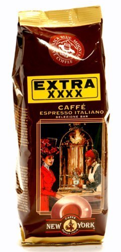 3 x Caffe New York EXTRA XXXX Bohnen, Beutel mit 250 g von Caffe New York