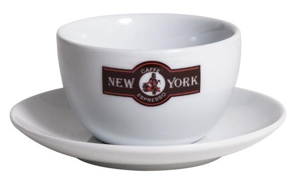 Caffé New York Milchkaffee Tasse, weiß von Caffè New York