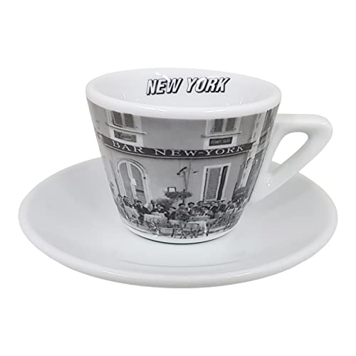 New York Caffe Bar Cappuccino Tasse mit Unterteller von Caffe New York