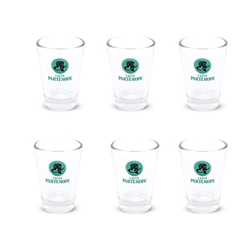 Caffè Partenope Glasbecher-Set für Limoncello oder Kaffee (6 Stück) von Caffè Partenope