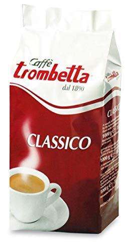 Caffè Trombetta Italien Kaffee Geröstete Kaffeebohnen, klassisch. Eine perfekte Harmonie zwischen Aroma und Körper - 1 kg von Caffè Trombetta