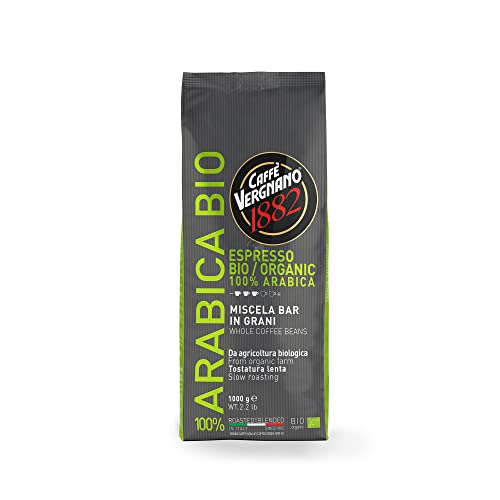 Caffè Vergnano 1882 Kaffeebohnen 100% Arabica Bio - 1 Packung enthält 1 Kg von Caffè Vergnano 1882