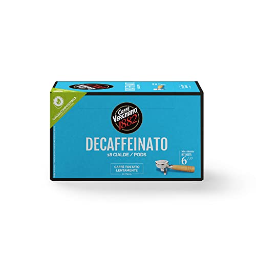 Caffè Vergnano 1882 Pads Caffè Decaffeinato (Entkoffeiniert) - Packung enthält 18 Pads von Caffè Vergnano 1882