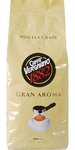 Caffè Vergnano 1882 Gran Aroma Ganze Bohnen, 3er Pack (3 x 1 kg) von Caffè Vergnano 1882