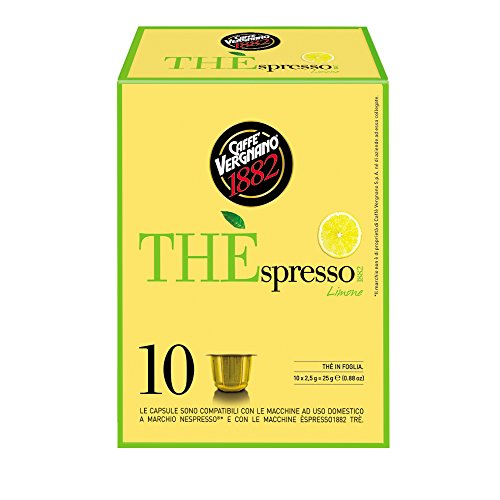 Caffè Vergnano 1882 THÈspresso Teekapseln kompatibel mit Nespresso, Zitrone - 6 Packungen mit 10 Kapseln (insgesamt 60 Kapseln) von Caffè Vergnano 1882