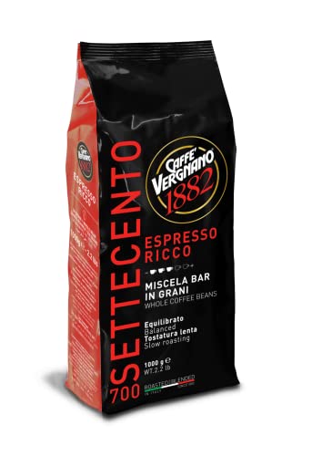 Vergnano 1882 Espresso Ricco 700 Kaffee Bohnen 1 KG von Caffè Vergnano 1882