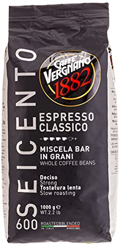 Vergnano Classico 600, Espresso ganze Bohne, dunkle Röstung, 1000 g von Caffè Vergnano 1882