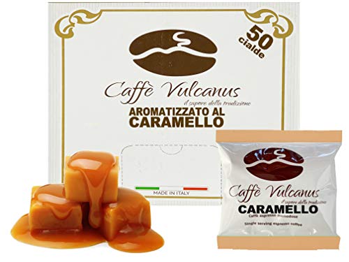 Caffè Vulcanus – 50 Kaffeepads mit Karamellgeschmack – kompostierbare ESE44-Pads Caffè Vulcanus – 50 Kaffeepads mit Karamellgeschmack – kompostierbare ESE44-Pads von Caffè Vulcanus