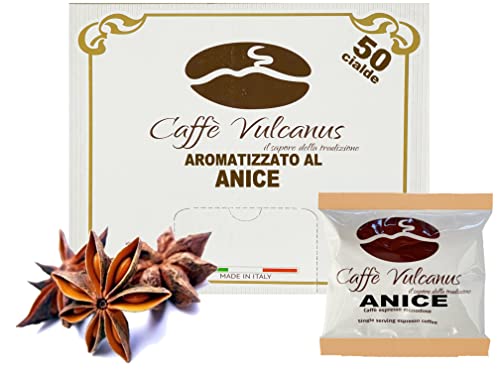 Caffè Vulcanus - Kaffee mit Anisgeschmack - 50 kompostierbare Filterpapierpads ESE44 Caffè Vulcanus - Kaffee mit Anisgeschmack - 50 kompostierbare Filterpapierpads ESE44 von Caffè Vulcanus