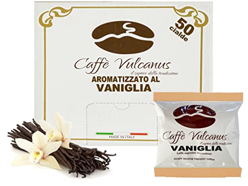 Caffè Vulcanus - Kaffee mit Vanillegeschmack - 50 kompostierbare Filterpapierpads ESE44 Caffè Vulcanus - Kaffee mit Vanillegeschmack - 50 kompostierbare Filterpapierpads ESE44 von Caffè Vulcanus