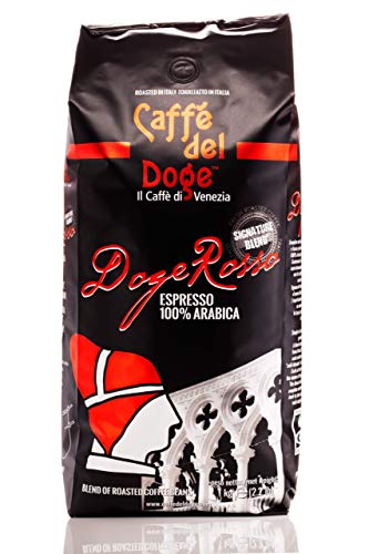 1kg Doge Rosso 100% Arabica Kaffee Typisch Mittelgebratene Italienische Mischung Bohnenbeutel Von Caffè del Doge (1000g Coffee Beans) von Caffe del Doge