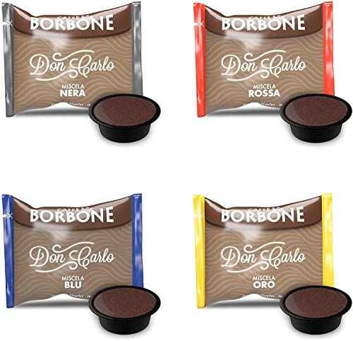 MIX 200 KAPSELN CAFFÈ BORBONE DON CARLO - 50 MISCELA NERA - 50 MISCELA ROSSA - 50 MISCELA BLU - 50 MISCELA ORO - A MODO MIO KOMPATIBLE von Jlwiy