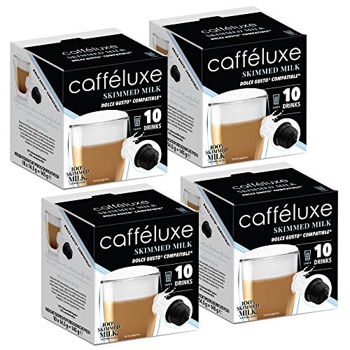 Caffeluxe Single Serve Premium Coffee Pods - 40 Pods, 40 Servings - Dolce Gusto Compatible Pods (Milk) von cafféluxe