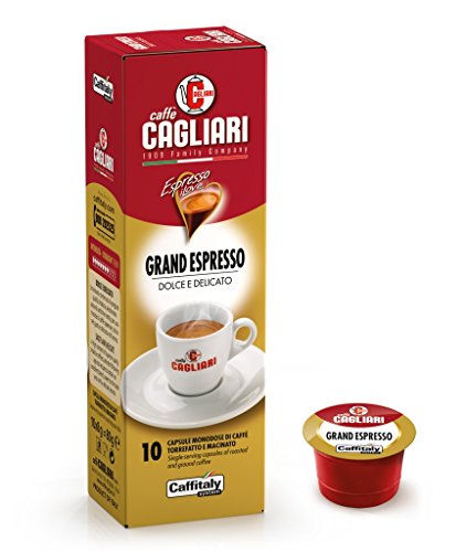 100 Kapseln Caffitaly System Caffe 'Cagliari Grand Espresso Network von Caffitaly