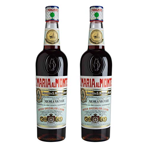 Amaro Santa Maria Al Monte 2er Set, Kräuterlikör, Spirituose, Alkohol, Flasche, 40%, 2x700 ml von Caffo