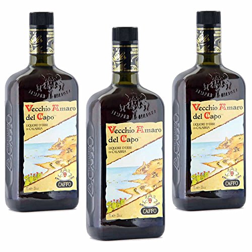 CAFFO Multipack 3 Flaschen del Vecchio amaro Kapodaster 70 cl 35 vol Brühen von Caffo