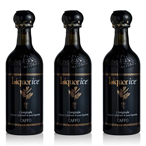 Caffo Liquorice Lakritzlikör 3er Set, Lakritz Spirituose, Alkohol, Flasche, 27%, 3x500 ml von Caffo