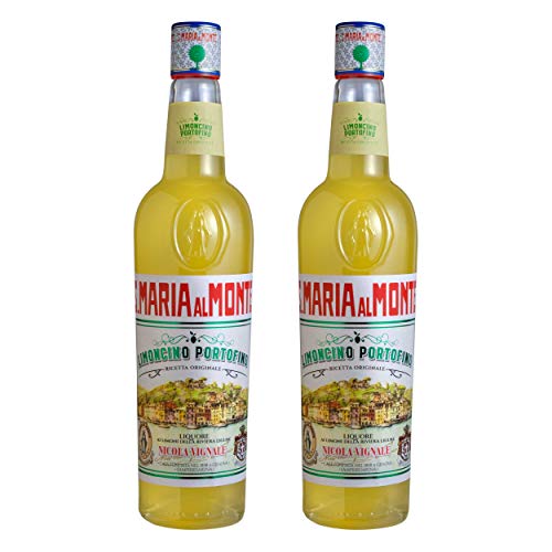 Caffo Santa Maria Al Monte Limoncino Portofino 2er Set, Zitronenlikör, Spirituose, Alkohol, Flasche, 30%, 2x700 ml von Sattie