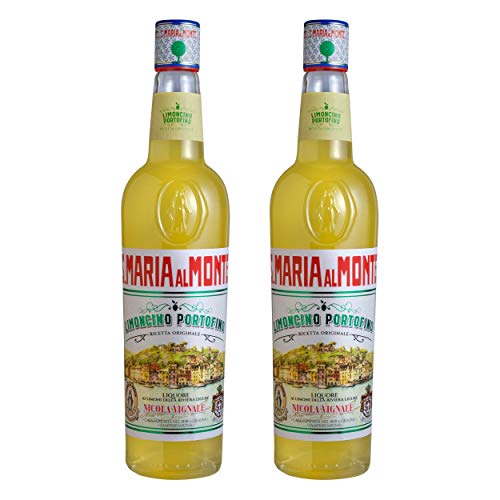 Caffo Santa Maria Al Monte Limoncino Portofino 2er Set, Zitronenlikör, Spirituose, Alkohol, Flasche, 30%, 2x700 ml von Caffo