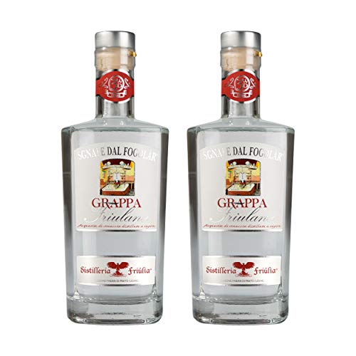 Caffo Sgnape Dal Fogolar Grappa Friulana 2er Set, Spirituose, Alkohol, Flasche, 45%, 2x700 ml von Caffo