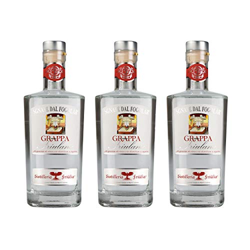 Caffo Sgnape Dal Fogolar Grappa Friulana 3er Set, Spirituose, Alkohol, Flasche, 45%, 3x700 ml von Caffo