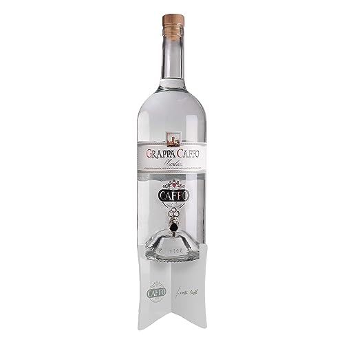 Grappa Caffo Morbida mit Zapfhahn, Tresterbrand, Spirituose, Alkohol, Flasche, 40%, 3 L, 093/JB von Caffo