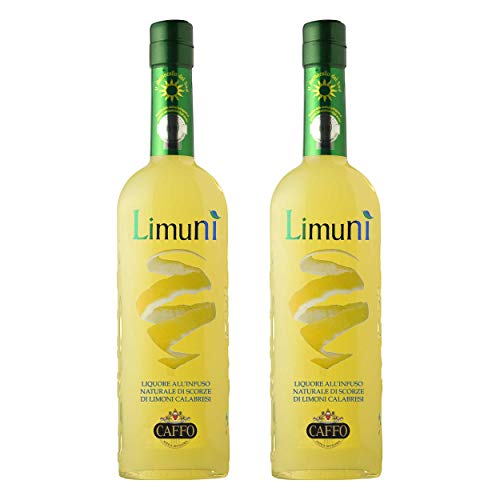 Limuni Limoncello Del Sud Zitronenlikör 2er Set, Spirituose, Alkohol, Flasche, 28%, 2x500 ml von Caffo