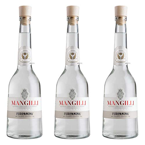 Mangilli Furlanina Grappa Friulana Gentile 3er Set, Spirituose, Alkohol, Flasche, 42%, 3x700 ml von Caffo