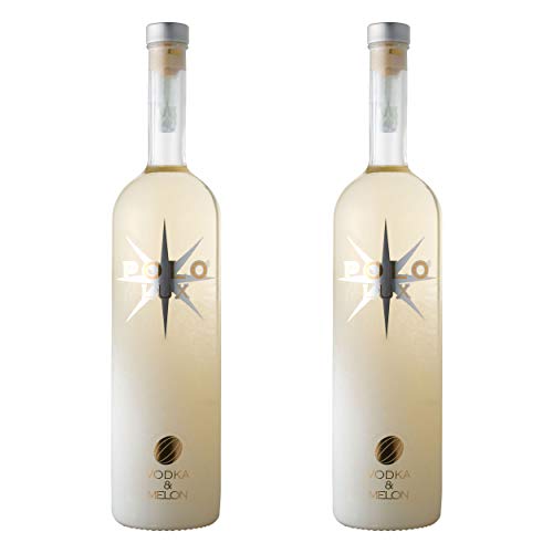 Polo Lux Vodka Melon 2er Set, Melonen Wodka, Spirituose, Alkohol, Flasche, 28%, 2 x 1 L von Caffo