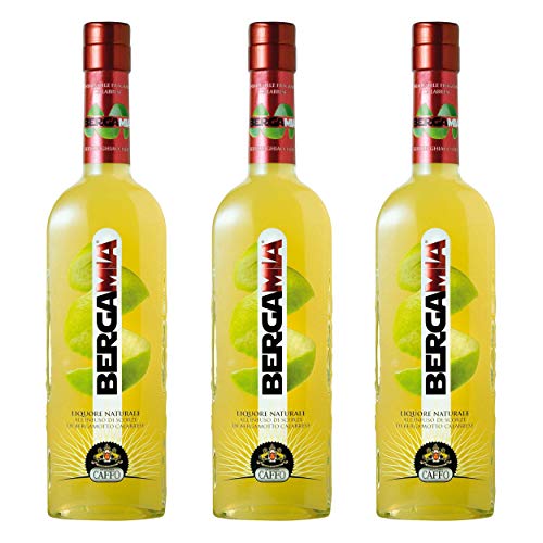 Rosolio Bergamia Bergamottenlikör 3er Set, Spirituose, Alkohol, Flasche, 28%, 3x500 ml von Caffo