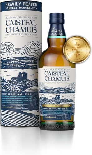 Caisteal Chamuis NAS | Blended Malt Scotch Whisky | Einstieg in die Welt der torfigen Whiskys | 700ml | 46% vol. | Gold-Gewinner des San Fransisco World Spirits Competition 2022 von CAISTEAL CHAMUIS