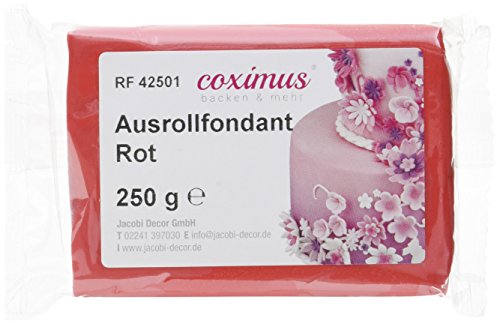 Cake Company Fondant rot, 4er Pack (4 x 250 g) von Cake Company