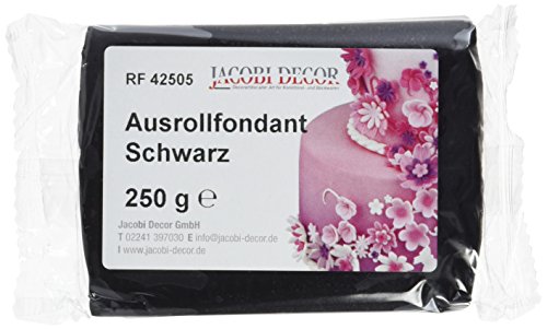 Cake Company Fondant schwarz, 4er Pack (4 x 250 g) von Cake Company