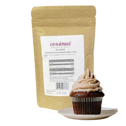 Fixfertig Schokoladen-Sahne Creme | 100g Cremepulver für Kuchen, Cupcakes, Desserts uvm. | gelingsichere Zubereitung & immer lecker von Cake Company