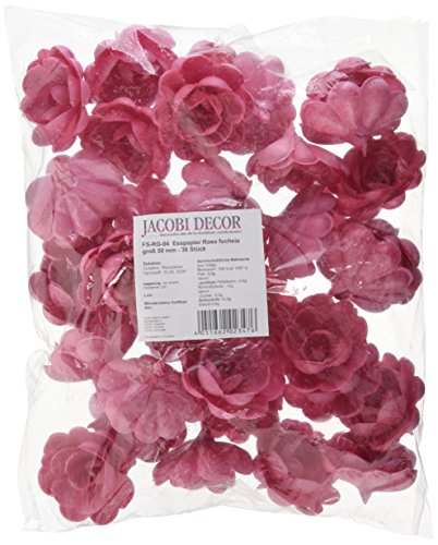 Cake Company Rose groß 50 mm fuchsia 36 Stck 1er Pack (1 x 60 g) Cake Company Rose groß 50 mm fuchsia 36 Stck 1er Pack (1 x 60 g) von Cake Company