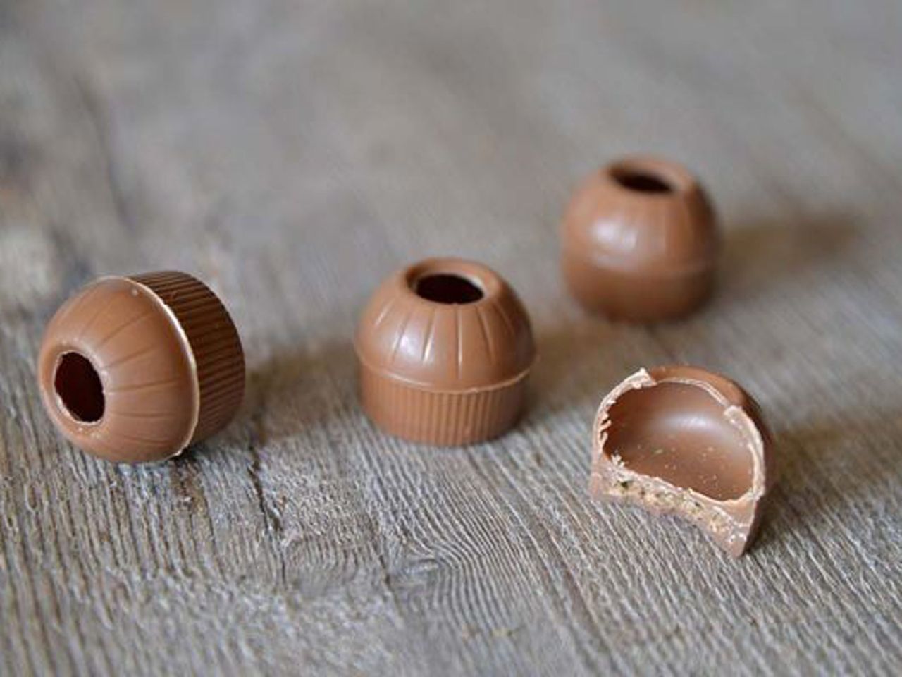 Hohlkörper mit Waffeleinlage Vollmilch 63 Stück von Cake-Masters Basics