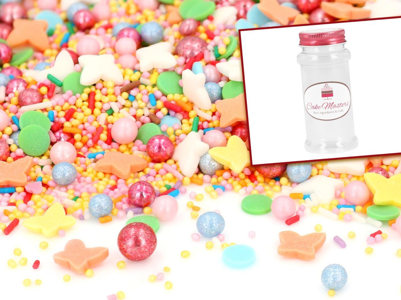 Sprinkles Butterfly Dance 80g mit Vorratsdose Sprinkles Butterfly Dance 80g mit Vorratsdose von Cake-Masters Basics