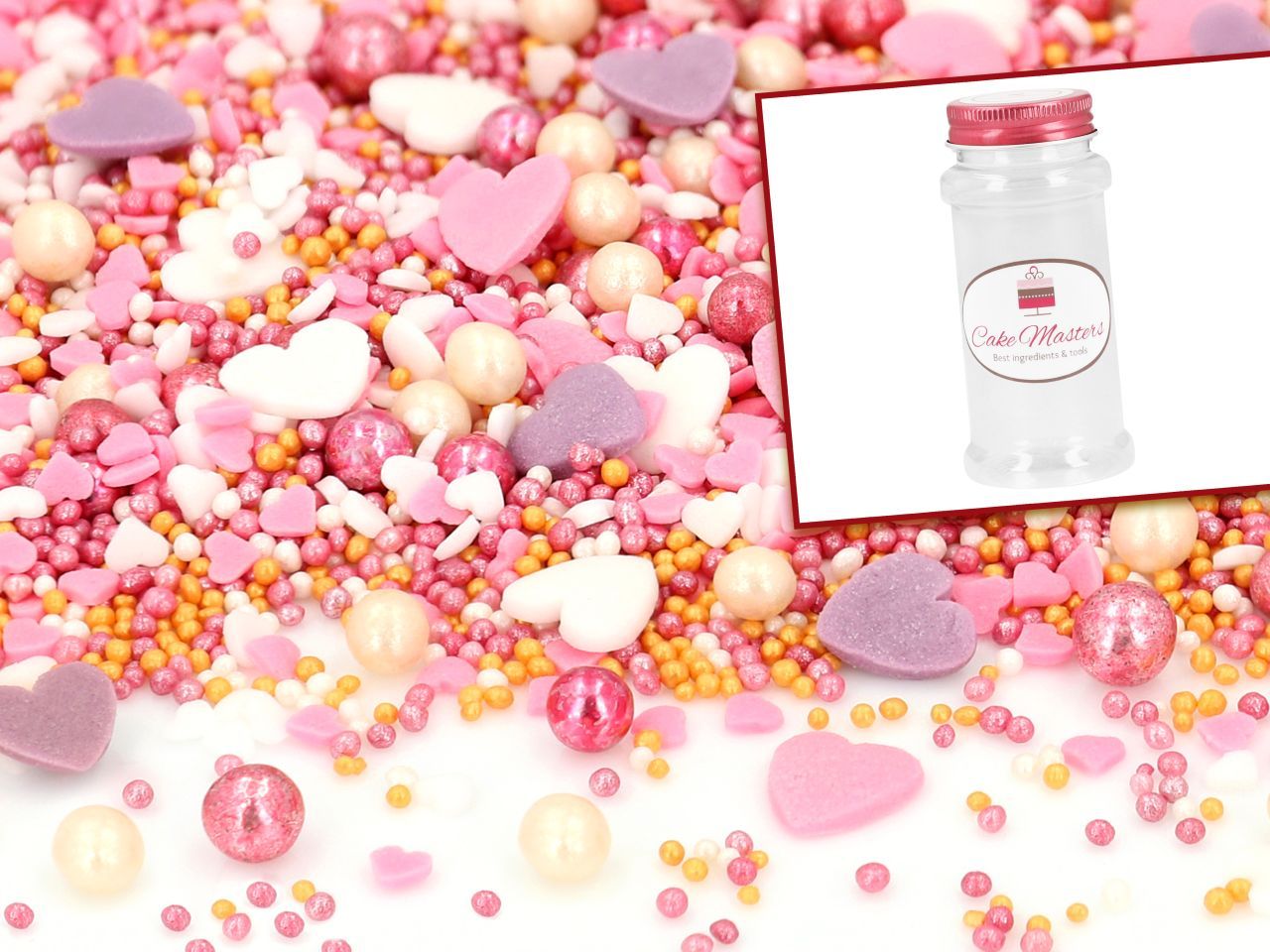 Sprinkles First Kiss 80g mit Vorratsdose von Cake-Masters