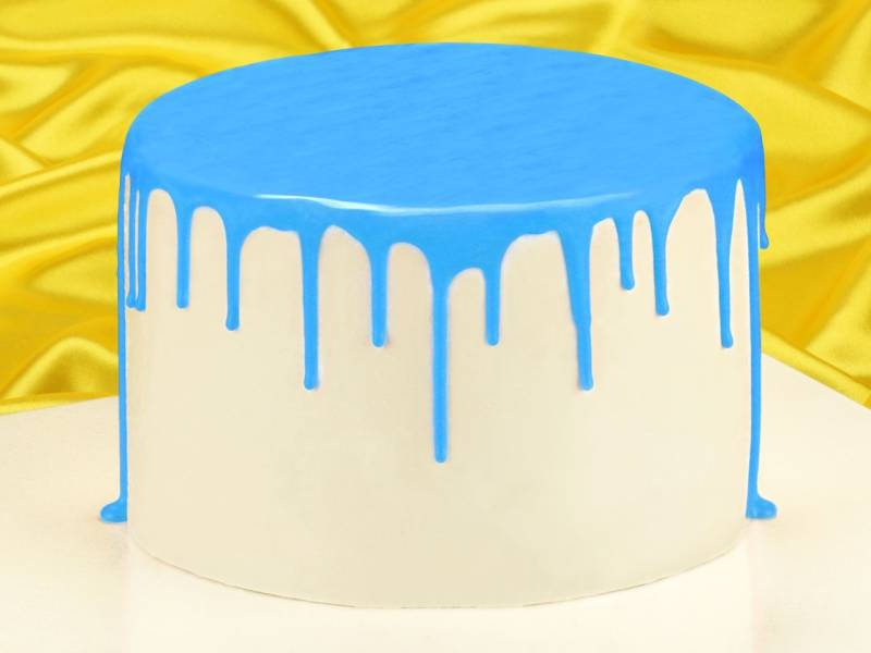 Cake Drip Glasur Azure Blue 250g von Cake-Masters