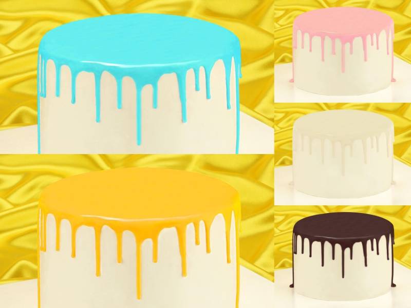 Cake Drip Glasur Basic-Set 5er von Cake-Masters