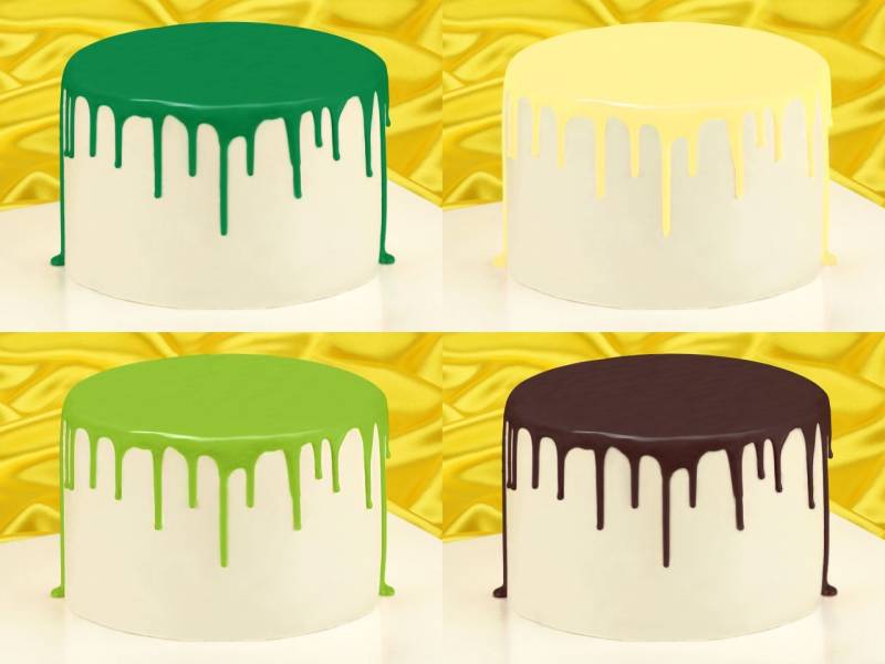 Cake Drip Glasur Jungle-Set 4er von Cake-Masters
