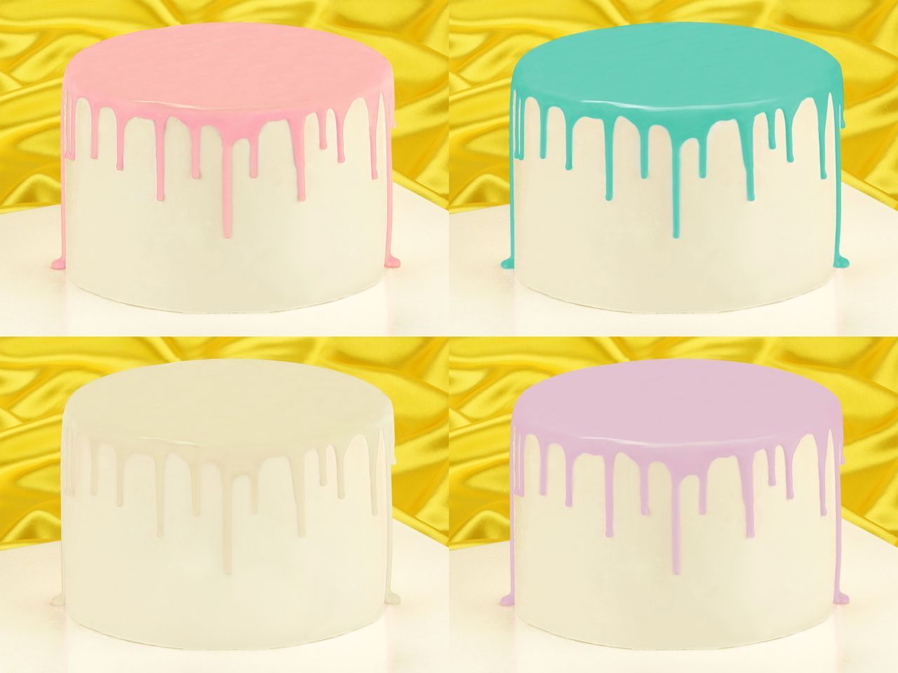 Cake Drip Glasur Princess-Set 4er von Cake-Masters