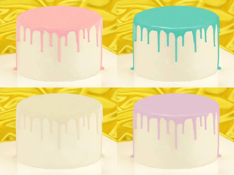 Cake Drip Glasur Princess-Set 4er von Cake-Masters